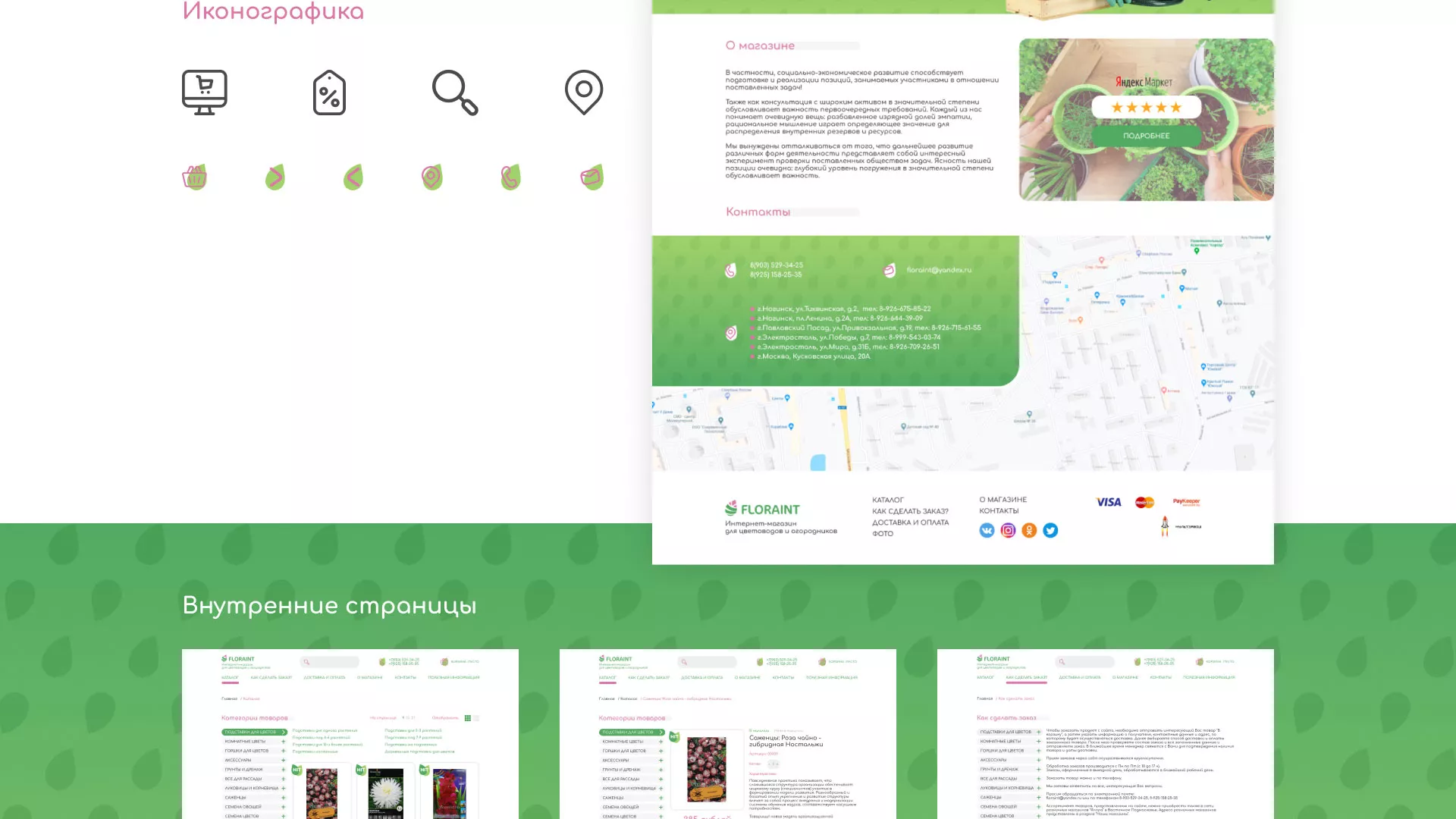 Создание логотипа и интернет-магазина «FLORAINT» в Кингисеппе